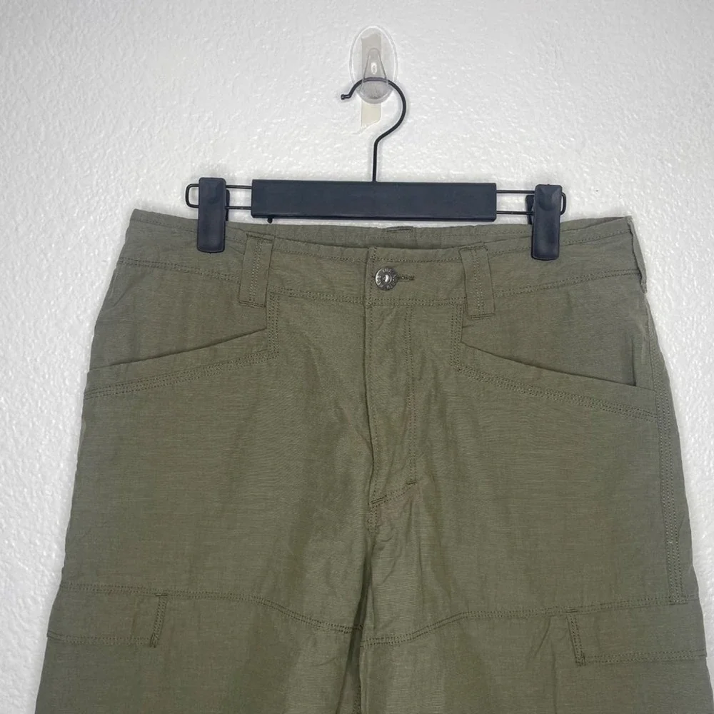 The North Face Mens Horizon Cargo Shorts Olive Green Ripstop Hiking Size 30